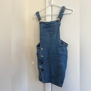 Overall mini dress